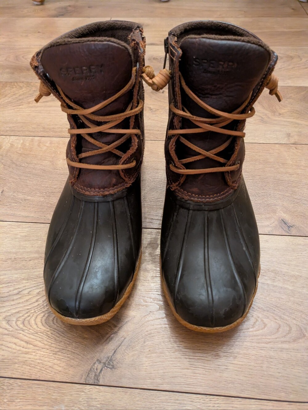Sperry Top-Sider Women's Saltwater Waterproof Duck Boots, Leather/Rubber